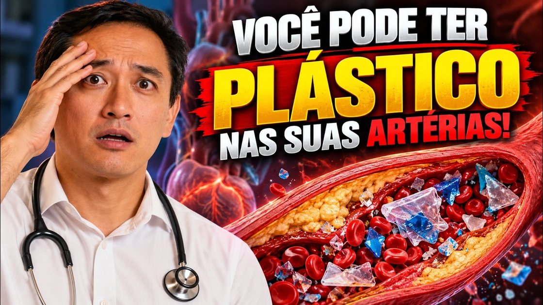 Dr. Raphael Osugue no vídeo sobre plástico encontrado na placa das artérias